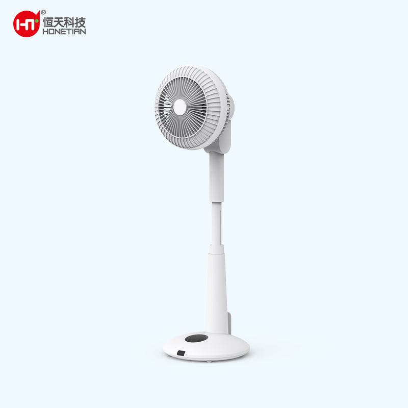 HONETIAN LED display remote control auto oscillation night light 12 speeds 4 modes 12 timer 6 inches DC circulator stand fan