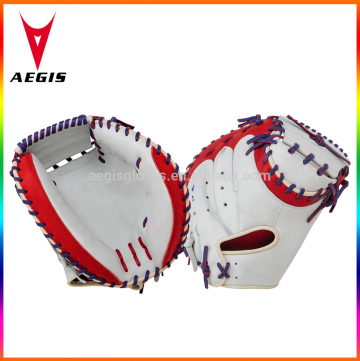 Pu Leather Baseball Catcher Gloves With Red