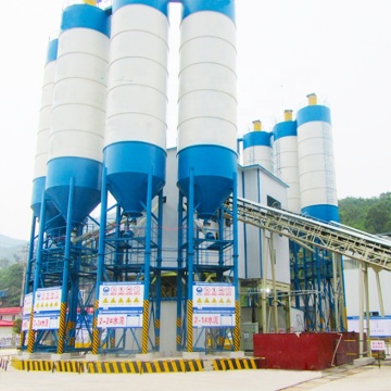 brand HZS90 stationary concrete batching plant