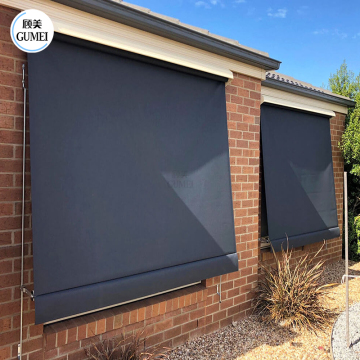 Hochwertiger motorisierter Terrückungsrolle Blinds Fenster Verschluss Sonnenschutzzip Roller Roller Bildschirm