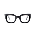Promosyon Kalitesi Siyah Kaplumbağa Asetat Tam Jant Moda Bayanlar Gözlük Çerçeveleri