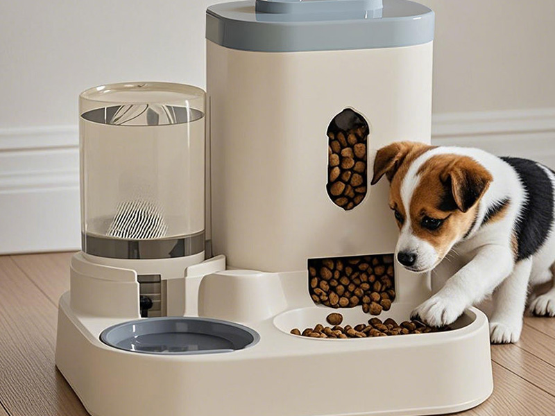 Automatic Dog Cat Food Water Bowl