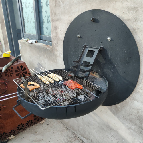 Amazon Top Sell Black Corten Steel Bbq Grill