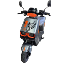 Stylish Electric Scooter with Orange Accents