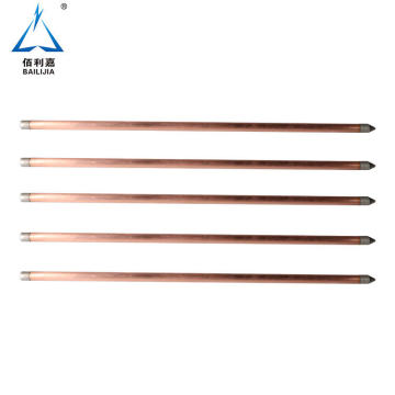 Chinese Factory Solid Copper Rod with Stainless Steel Driving Head for Lightning Protection System