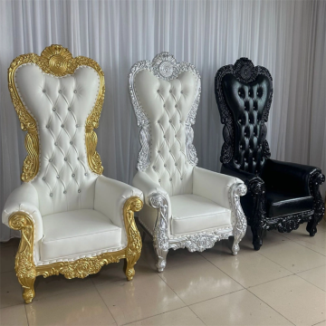 Affordable Luxury: Hotel-grade Gold High-Back Wedding Chairs and Throne Furniture for Gardens