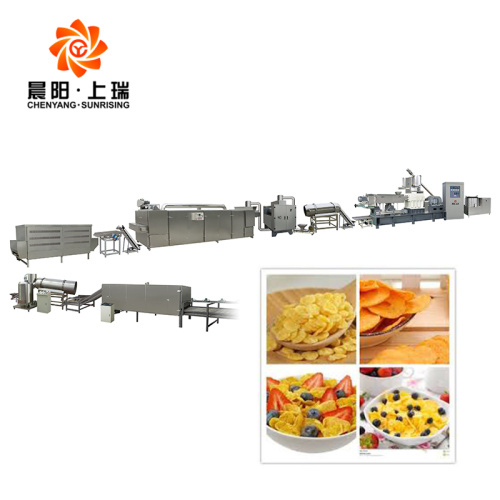 Breakfast cereal food automatic corn flakes maker machine