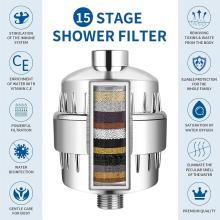 硬水用のベスト15ステージシャワーフィルター