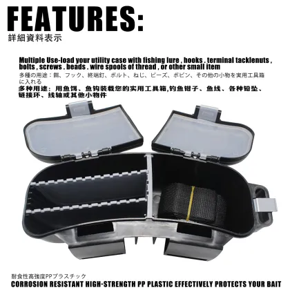 Waterproof Bait Hook Fishing Accessories: Multifunctional Sea Fishing Kit with Waist Box