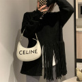 Irregular fringe jumper women