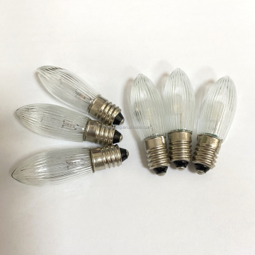 E10 C6 Candle Bridge Replacement Bulb 8-55V 0.2W Christmas Small Bulb