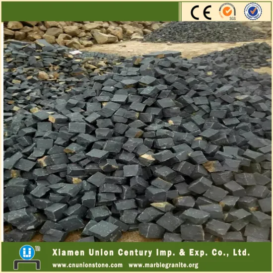 Black basalt granite cube 10x10x10