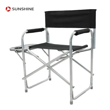 Customized Outdoor Leisure Metal Camping Chair with Side Table