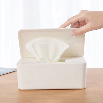 Wet Wipes Dispenser Holder Tissue Storage Box Case with Lid for Home Stores