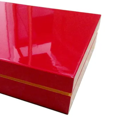 Luxury Red Glossy Wooden Dates Package Box