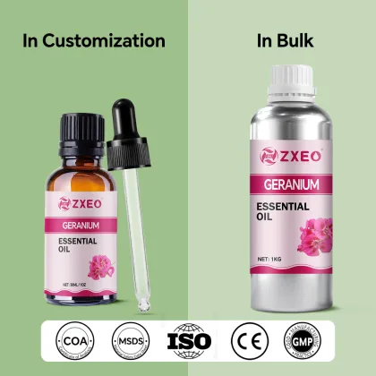 Geranium Essential Oil for Hair Spa Aromatherapy