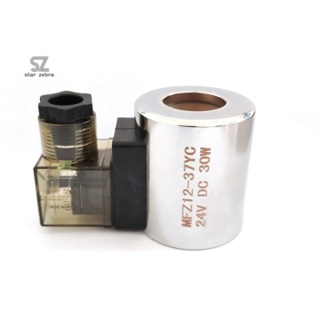 MFZ12-37YC Excavator Hydraulic Solenoid Valve Coil 24V/12VDC 30W