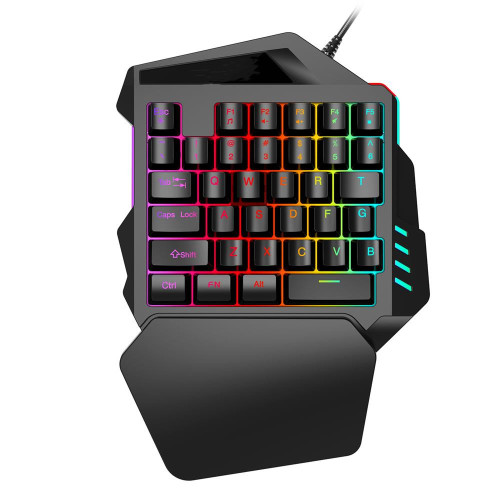 One Hand Gaming Keyboard Backlight One Hand Mechanical Keyboard For Gaming Factory