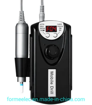 Electric Nail Drill Rechargeable Manicure Drill 25W Portable Nail Drill Machine