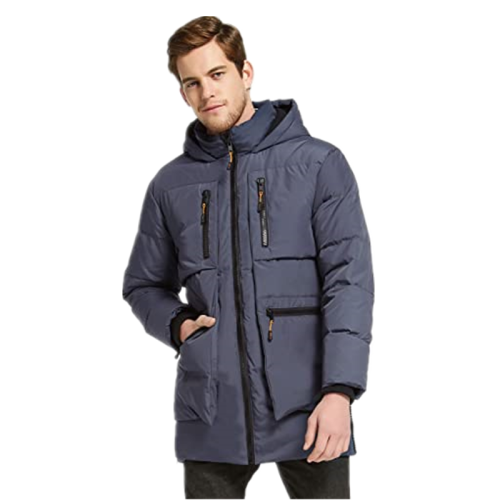 Men's Thickened Down Jackewith Multiple Pockets t