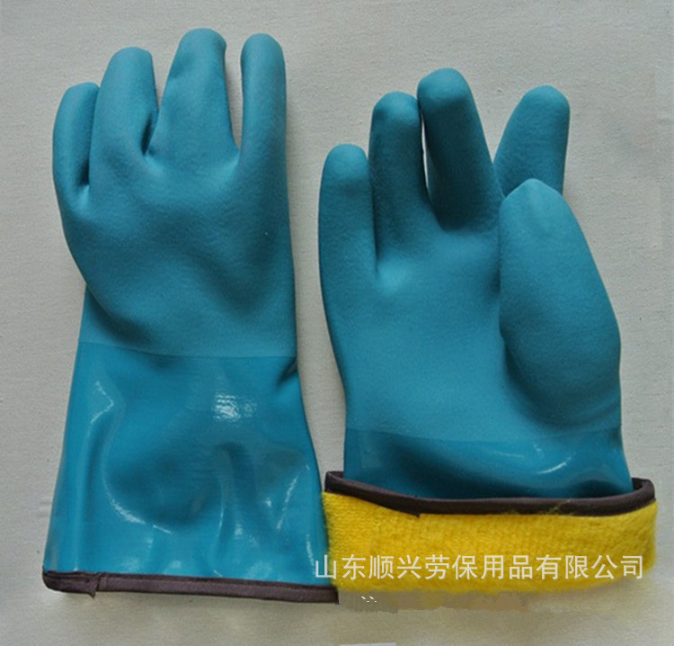 Winter pvc coated gloves