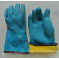 PVC impregnated cold gloves with cashmere lining