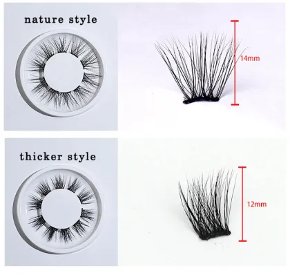 Complete DIY Eyelash Kit: Including Couture Lash Extensions, Faux Mink Tweezers, Adhesive, and Per Cluster Ready Eyelashes