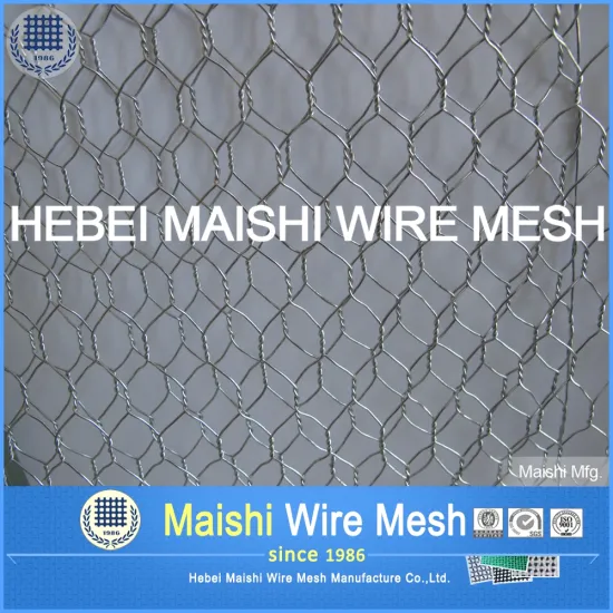 Malla 3/4" hexagonal galvanizada