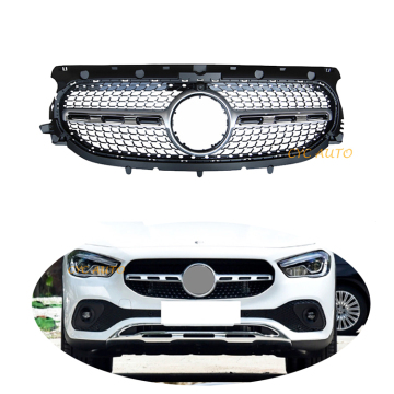 Facelift Diamond Style Car Front Bumper Grille for Mercedes-Benz GLA Class H247/W247 SUV 2020-2022