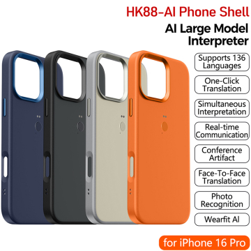 HK88 AI Translator Phone Case iPhone 16 Pro - แปลภาษาแบบเรียลไทม์ 140 ภาษา
