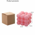 Private Label Candle Scents Cube Shape Bubble Candle