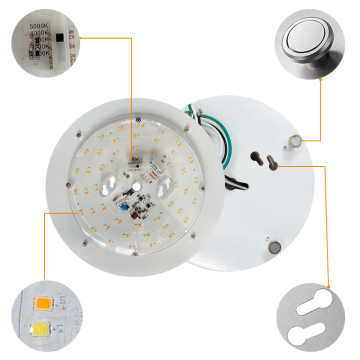WORBEST 27K -50K Dimable LED -lichtmotor - ETL gecertificeerd voor binnen-/buitengebruik