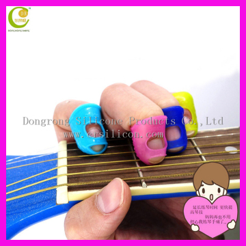 4 Pcs/oppbag Guitar Fingertip Protector Silicone Finger Guards For Ukulele Guitar