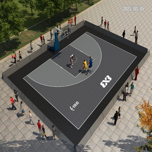 PP portable temporary basketball sports court material