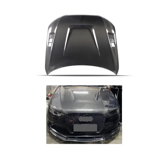 Real Carbon Fiber Engine Hood for 2013-2016 Audi A4 B8.5 - Upgrade to LY Style Audi S4 Bonnet
