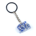 Sodalite Handmade Craved 1.0 Inch Rabbit Pendant 7 Chackra Key Chain