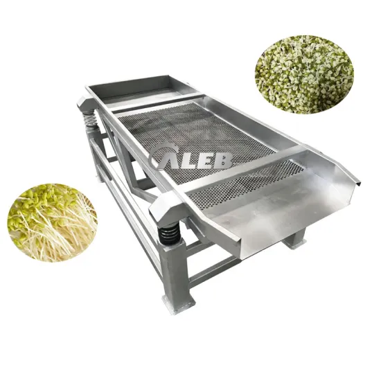 High-Efficiency Compost Screening and Carob Seed Bean Cleaning Machine with Vibrating Mesh Stack