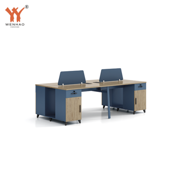 Modern 4-Person Workstation Furniture - Multifunctional Office Computer Table