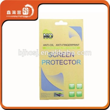 customized logo printd hanging phone film packaging box