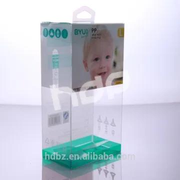 safe environmental plastic packaging box baby bottle box