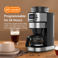 Drip Coffee Machine With Bean Grinder