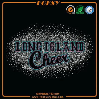 Long Island Cheer hot fix crystals patterns