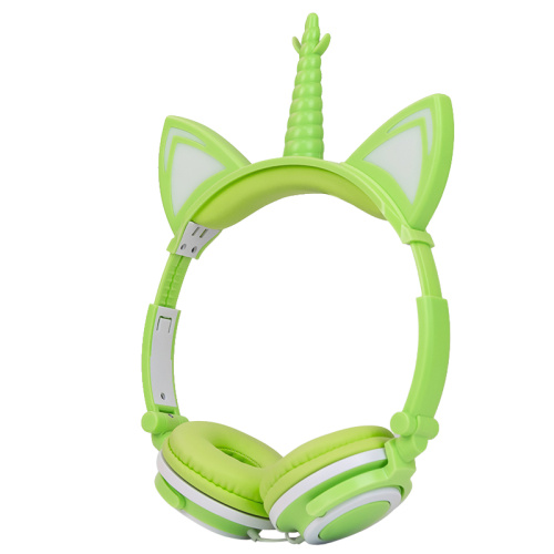 Wired Foldable Unicorn Headphones for Christmas Gifts
