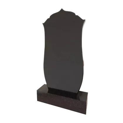 Black Simple Russian Tombstone Modern Design Indian Black Monument Stone Relief

**Title:** *Modern Black Monument Stone Relief for Russian-Inspired Indian Tombs*