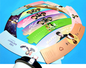 Manica della tazza KPOP: ventole a stella Stampa personalizzata K-pop Cupsleeve