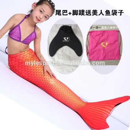 1 piece swimwear children swimwear Mermaid Tail Swimming