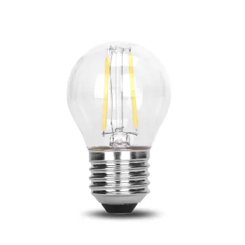 LED Filament Bulbs G45: PES SAA ETL Compatible in 12V, 24V, 36V for E22, E26, E27 Base - 2W, 4W, 6W Power Options