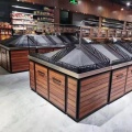 Fresh Fruits and Vegetables Display Shelves