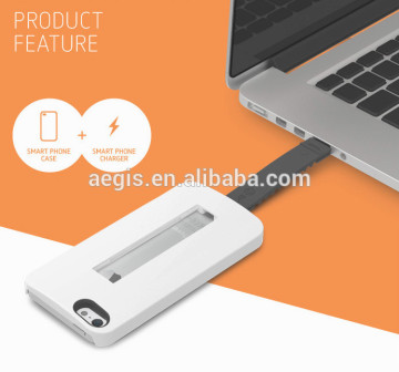 Factory Price Cellphone Case With USB Charging Cable for iPhone 6/6 Plus