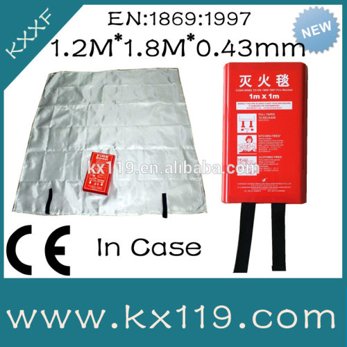 0.43mm 1.2M*1.8M fire proof glass CE approve fiberglass fire blankets for sale